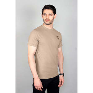 T-shirt col rond GUAZ 100% coton, coupe ajustée, tissu jersey 300 grammes, impression sérigraphique avec étiquette personnalisée, motif logo uni - Product Image 3