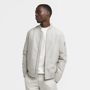 Hot Selling Custom Size High Street Style Men's Winter <b>Jacket</b> 100% Polyester Bomber Stand Collar OEM Wholesale Fashion <b>Jacket</b> - Product Image 1