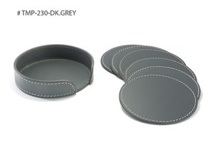 Wholesale Leather <b>Coaster</b> and Unique <b>Promotional</b> New Design Home Decorative PU Leather Hot Drink <b>Coasters</b> With Sale - Product Image 3