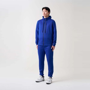 Survêtement en polaire bleu royal à fermeture éclair pour hommes-Ensemble de vêtements de sport doux et léger, idéal pour un usage quotidien - Product Image 4