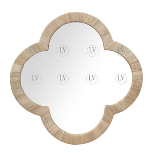 Nouvelle arrivée 2025 rotin miroir tenture murale décoration pour décor à la maison décor de chambre du Vietnam - Product Image 2