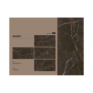 Carreaux de sol modernes en porcelaine polie émaillée 60x120 cm avec finition sculptée pour la décoration intérieure du salon - Product Image 3