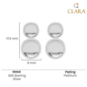 Pendientes Geométricos de Plata de Ley 925 Chapados en Oro para Mujer, para Compromiso, Boda, Aniversario y Fiesta - Product Image 5