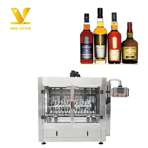 Machine de remplissage automatique pour bouteilles de vin, 2 KV, appareil de remplissage pour whisky, vin, liqueur