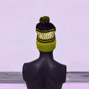Bonnet tricoté sur mesure vierge avec logo bonnets d'hiver épais de haute qualité pour femmes vente en gros - Product Image 3