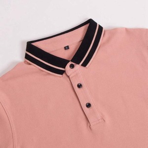 Camisetas Polo de verano de diseño personalizado para hombre, camisetas polo teñidas lisas de punto en blanco de algodón con diseño de rayas en blanco de talla grande para hombre - Product Image 4