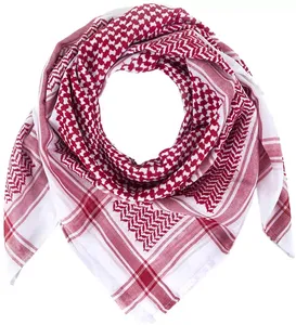 Wholesale Price Customized Design 100% Cotton Shemagh Windproof Arab <b>Scarf</b> for <b>Men</b> Latest Plain Style Handmade by Muslims - Product Image 4