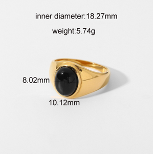 Best Quality Hot Sale Natural Oval Tiger Eye Ring Bohemian Gold Ring Statement Ring Gift for Her - Product Image 6