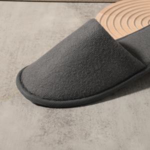 गहरे भूरे रंग के डिस्पोजेबल चप्पल विरोधी पर्ची बंद पैर की अंगुली आरामदायक सांस लेने योग्य एवा चारपाई होटल यात्रा से कोरल फ्लेक्स कपास - Product Image 5