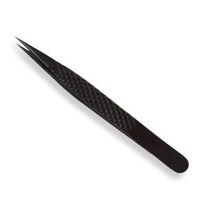 Pinzas de pestañas de titanio rectas de precisión Premium, tu mejor compañero de belleza para extensión de pestañas - Product Image 3