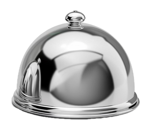 Dôme de meilleure qualité en acier inoxydable pour couvrir les gâteaux Réchauffeur d'aliments de luxe fait à la main par un concepteur Ensemble de 2 pièces pour couvrir le dôme - Product Image 5