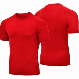 <b>Men's</b> Long Sleeve <b>Compression</b> Athletic Top Slim Fit Crew Neck Stretch Fabric Unisex MMA Rash Guard Anti-Bacterial Anti-UV Quick - Product Image 2