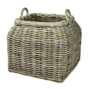 Panier de rangement en rotin tressé à fond conique, fait main, en rotin naturel, moderne et multifonction, fabriqué au Vietnam - Product Image 1