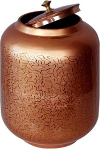 Luxury Glossy Finished Copper Water Container Anti-corrosion Coating Dishwasher Safe Gift Box Packaging for Kitchen Hotel - Product Image 3