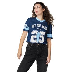 Vente en gros Maillot de football surdimensionné col en V unisexe Maillot imprimé respirant Maillot streetwear confortable Y2k - Product Image 1