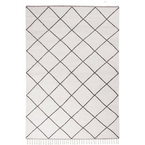 Alta calidad B M estilo marroquí PVC Tufted alfombra de algodón abstracto negro blanco bordado lavable sala de estar a precio barato - Product Image 1