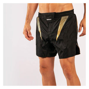 Pantalones cortos MMA impresos con logotipo personalizado de alta calidad 2025, pantalones cortos de entrenamiento elásticos en 4 direcciones, pantalones cortos MMA con sublimación propia con servicio OEM - Product Image 3