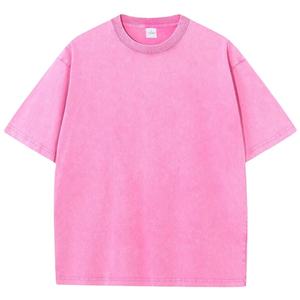 เสื้อยืดผ้าฝ้ายวินเทจ230ก. เสื้อฮิปฮอปซักได้คอกลมแขนสั้นสไตล์ฮาราจูกุทรงหลวมพอดีตัว - Product Image 1