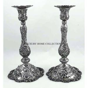 Bougeoir de mariage d'intérieur en aluminium plaqué or Fleur Design Home Table Decoration Lightening Holder Competitive Price - Product Image 3
