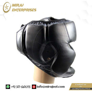Protège-tête de boxe en cuir PU unisexe de couleur personnalisable pour la protection de la boxe - Product Image 4