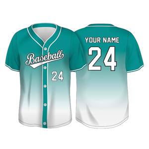 Vente en gros OEM Maillot de baseball Sublimation complète en couleur noire Logo personnalisé pour uniforme d'équipe - Product Image 2