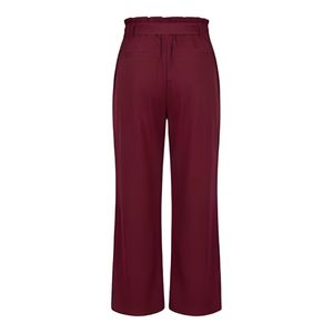 Pantalones de Trabajo Casuales de Negocios para Mujer, de Lona Transpirable de Secado Rápido, con Cierre de Cordón, Lisos, 100% Algodón, Cintura Media - Product Image 4