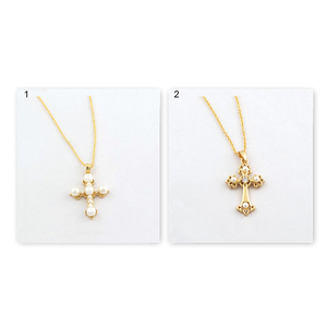 Joyería de regalo de Navidad, collar de cadena con colgante de perla de semilla de grano delicado, collares llamativos chapados en oro de latón macizo - Product Image 3