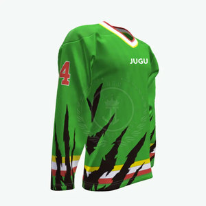 Jersey de Hockey sobre Hielo Personalizado para Hombre, Talla Adulto, Alta Calidad, 100% Poliéster Transpirable, Sublimado, Personalización de Equipos, Servicio OEM - Product Image 2