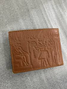Cartera Bifold Hecha a Mano para Hombre - Diseño Faraónico Egipcio Grabado, Estilo Vintage, Cierre de Cremallera, Uso Diario y Viajes, Regalo - Product Image 6