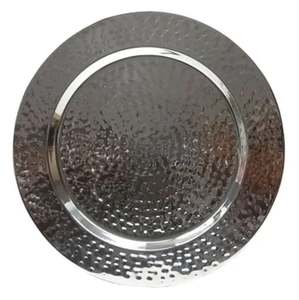 แผ่นชาร์จทำด้วยมือเป็นมิตรต่อสิ่งแวดล้อมพร้อมพิมพ์โลโก้สีดำเคลือบหรูหราอุปกรณ์สำหรับอาหารเย็น - Product Image 6