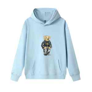 Sweat à capuche en polaire de haute qualité pour Ralph Laure n X-Bear Pull à capuche imprimé par transfert thermique respirant Pull à capuche d'hiver - Product Image 5