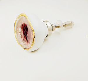 Marocain violet foncé or glaçure boutons en céramique meubles de luxe tiroir armoire poignée tire pour armoire commode cuisine chambre - Product Image 2