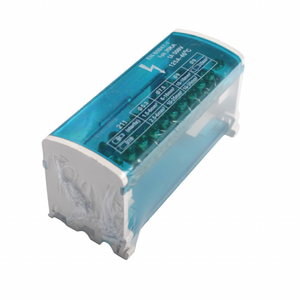 Offre Spéciale de terre électrique de barre en laiton neutre de haute qualité 2x11 avec boîtier en plastique à vis 125A IP20 bornier de terre - Product Image 1