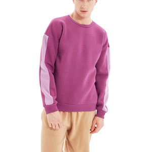 เสื้อกันหนาวแขนยาวผ้าฟลีซสำหรับผู้ชายเสื้อกันหนาวคอกลมแบบสวมหัวแขนยาวผ้าคอตตอนสำหรับโปรโมชั่นของทีม300กรัม - Product Image 3