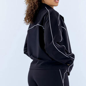 Chaquetas de Mujer con Cierre, Cuello Alto, Secado Rápido, 100% Poliéster, Estampadas o Lisas, para Otoño/Primavera - Product Image 3