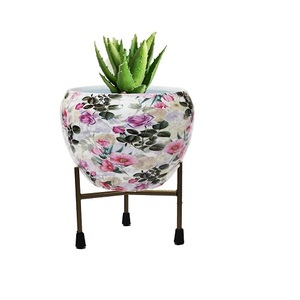 Pot de fleur et jardinières de finition moderne galvanisés de grande tendance durables pour les espaces extérieurs et les jardins à usage domestique - Product Image 5