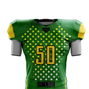 Uniformes de Fútbol Americano Personalizados y Transpirables con Sublimación y Serigrafía, Material 100% Poliéster en Venta - Product Image 4