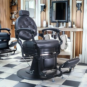 Professionnel Femmes Salon De Coiffure Chaise En Cuir Conception Ergonomique De Qualité Commerciale Durabilité Barber Chaise En Acier Inoxydable - Product Image 6