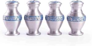 Meilleures ventes urne funéraire en métal gravée à la main personnalisée nouveau design avec boîte en velours pour cendres - Product Image 2