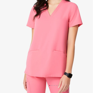 Fabricante Etiqueta Privada ropa de trabajo tela elástica enfermera Tops conjuntos médico mujeres Hospital enfermería uniformes médicos - Product Image 1