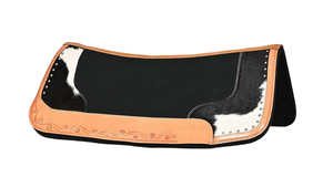 100% <b>Wool</b> <b>Felt</b> Western Contoured Saddle Blanket Optimal Comfort Horse Equipment Leather Work Equestrian Pads <b>for</b> Saddle - Product Image 4