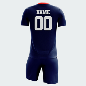 Mejor diseño de secado rápido transpirable sublimación uniformes de fútbol 100% Material de poliéster hecho uniforme de fútbol para la venta - Product Image 5