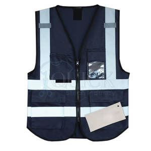 Gilet de sécurité haute visibilité en polyester respirant à séchage rapide de qualité supérieure avec options personnalisables, vêtements de travail pour adultes, service OEM - Product Image 1