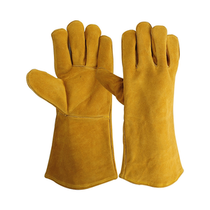 Gants de soudeur en cuir de sécurité résistants aux hautes températures confortables et respirants pour le soudage des travaux industriels - Product Image 2
