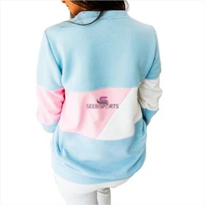 New Autumn Womens Fashion Casual Tops Round Neck Long Sleeve Slim Sweatshirts Color Block <b>Pullover</b> <b>Sweaters</b> for Regular Wear - Product Image 4