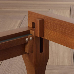 Cabecero ajustable de madera de bambú, cama de plataforma de 12 pulgadas con marco de bambú tapizado, camas con funda - Product Image 3