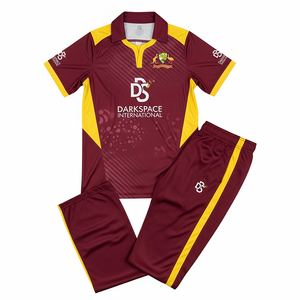 ODM Services Cricket Uniforme Ensemble pour Hommes 100% Polyester Summer Sports Training Personnalisation Quick Dry Respirant Premium - Product Image 4