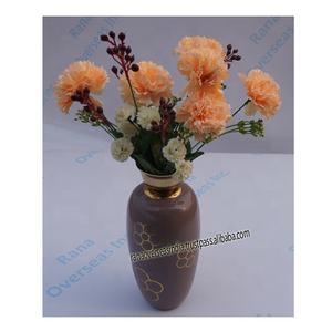 Jarrón decorativo de Metal moderno alto con patrón Floral para mesa de cena de boda fiesta sala de estar Oficina dormitorio al mejor precio - Product Image 4