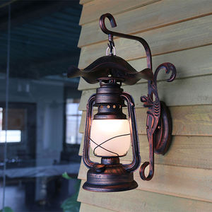 Appliques murales d'allée américaine Lampes anciennes à cheval Lampes à l'ancienne Patio Couloir Éclairage décoratif Appliques murales vintage - Product Image 5