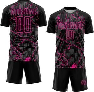 Conjunto de Uniforme de Fútbol de Alta Calidad, Impresión Digital, Manga Corta, con Logotipo de Diseño Personalizado, Transpirable, de Secado Rápido y Ligero - Product Image 1